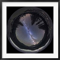 Milky Way at Cameron Lake, Alberta, Canada Fine Art Print