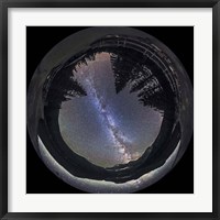 Milky Way at Cameron Lake, Alberta, Canada Fine Art Print