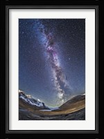 Milky Way over the Columbia Icefields in Jasper National Park, Canada Fine Art Print