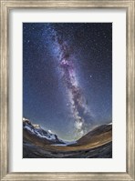 Milky Way over the Columbia Icefields in Jasper National Park, Canada Fine Art Print