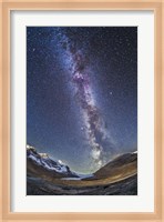 Milky Way over the Columbia Icefields in Jasper National Park, Canada Fine Art Print