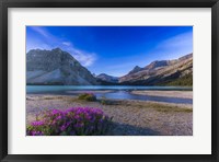 Twilight on Bow Lake, Banff National Park, Canada Fine Art Print