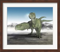 Pair of Giganotosaurus Fine Art Print