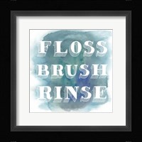 Bathroom Do's II Framed Print