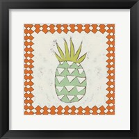Pineapple Vacation I Framed Print
