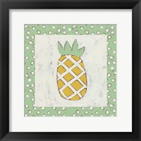 Pineapple Vacation II Framed Print