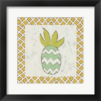 Pineapple Vacation III Framed Print