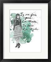 Fashion Quotes I Framed Print