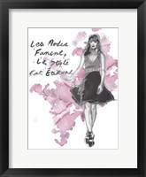 Fashion Quotes II Framed Print