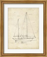 Sailboat Blueprint VI Fine Art Print
