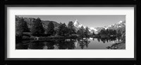 Matterhorn reflecting into Grindjisee Lake, Zermatt, Valais Canton, Switzerland Framed Print