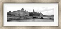 Pont au Change over Seine River, Palais de Justice, La Conciergerie, France Fine Art Print