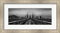 Fog over the Brooklyn Bridge, New York City Fine Art Print