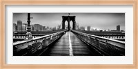 Fog over the Brooklyn Bridge, Brooklyn, Manhattan, NY Fine Art Print