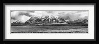 View of the Sarmiento Lake in Torres del Paine National Park, Patagonia, Chile Fine Art Print