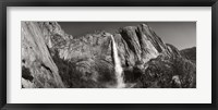 Water falling from rocks in a forest, Bridalveil Fall, Yosemite National Park, California Fine Art Print