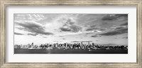 Skyscrapers at the waterfront, Manhattan, NY Fine Art Print