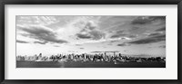 Skyscrapers at the waterfront, Manhattan, NY Fine Art Print