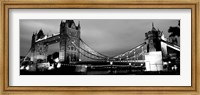 Tower Bridge, London, United Kingdom (black & white) Fine Art Print