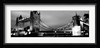 Tower Bridge, London, United Kingdom (black & white) Fine Art Print