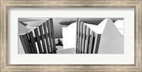 Gate at the terrace of a house, Santorini, Greece Fine Art Print