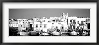 Boats at the waterfront, Paros, Greece Fine Art Print