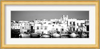 Boats at the waterfront, Paros, Greece Fine Art Print