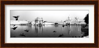 Reflection of Golden Temple, Amritsar, Punjab, India (black & white) Fine Art Print