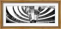 Interiors of a government building, The Reichstag, Berlin, Germany BW Fine Art Print