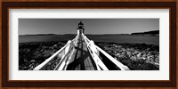 Marshall Point Lighthouse, built 1832, rebuilt 1858, Port Clyde, Maine Fine Art Print