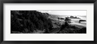 Highway along a coast, Highway 101, Pacific Coastline, Oregon Fine Art Print