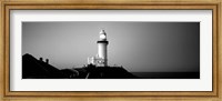 Lighthouse at dusk, Broyn Bay Light House, New South Wales, Australia BW Fine Art Print