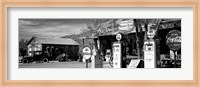 Store with a gas station on the roadside, Route 66, Hackenberry, Arizona Fine Art Print
