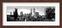 Downtown skyline from Centennial Park, Tulsa, Oklahoma Fine Art Print