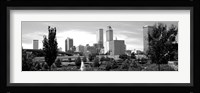 Downtown skyline from Centennial Park, Tulsa, Oklahoma Fine Art Print