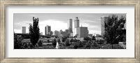 Downtown skyline from Centennial Park, Tulsa, Oklahoma Fine Art Print