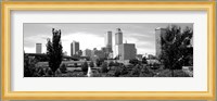 Downtown skyline from Centennial Park, Tulsa, Oklahoma Fine Art Print