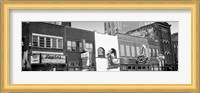 Neon signs on buildings, Nashville, Tennessee BW Fine Art Print