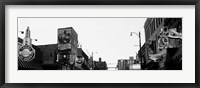 Buildings in a city at dusk, Beale Street, Memphis, Tennessee Framed Print