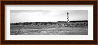 Lighthouse on the coast, Cape Hatteras Lighthouse, Outer Banks, North Carolina Fine Art Print