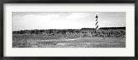 Lighthouse on the coast, Cape Hatteras Lighthouse, Outer Banks, North Carolina Framed Print