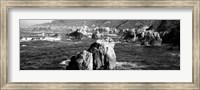 Rock formations on the beach, Big Sur, Garrapata State Beach, California Fine Art Print