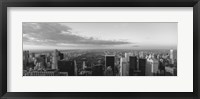 Cityscape at sunset, Central Park, East Side of Manhattan, NY Fine Art Print