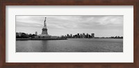 Statue Of Liberty with Manhattan skyline in the background, Ellis Island Fine Art Print