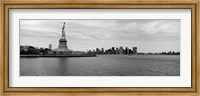 Statue Of Liberty with Manhattan skyline in the background, Ellis Island Fine Art Print