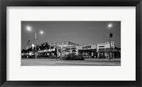 Night scene of Downtown Culver City, Culver City, Los Angeles County, California Fine Art Print