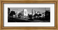 Car moving on the street, Rodeo Drive, Beverly Hills, California Fine Art Print