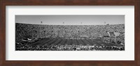 Football stadium full of spectators, Los Angeles Memorial Coliseum, California Fine Art Print