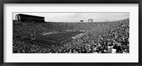 Football stadium full of spectators, Notre Dame Stadium, South Bend, Indiana Framed Print