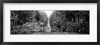 Bikes in Amsterdam, Netherlands (black & white) Fine Art Print